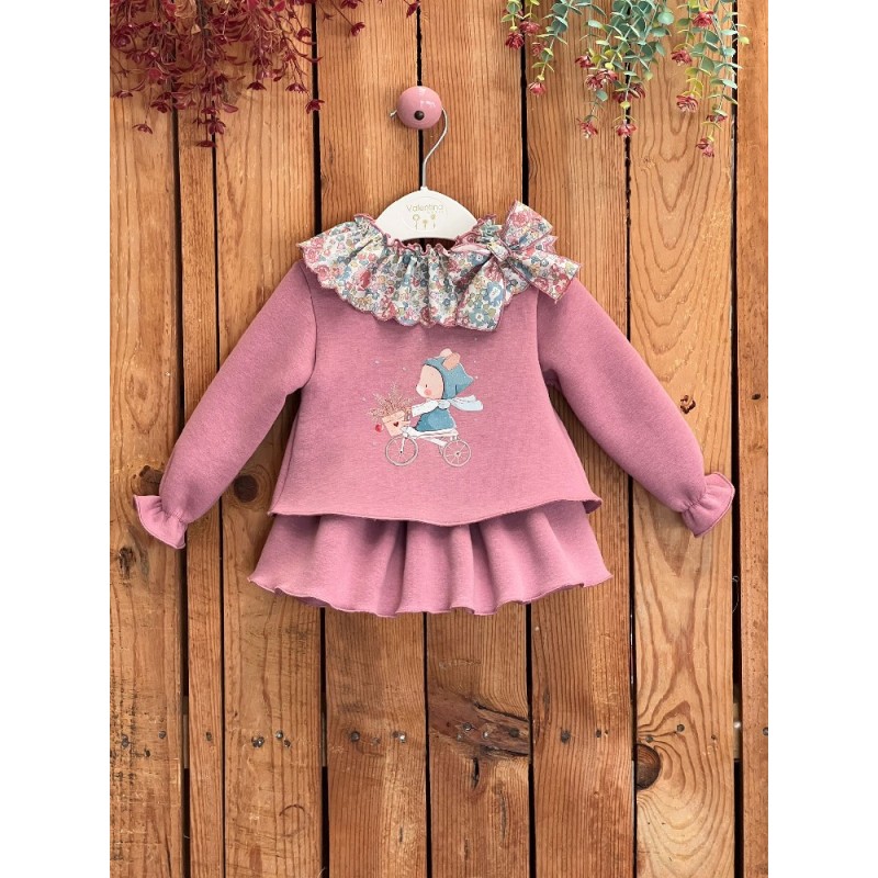 265 Conjunto Niña Felpa 3 Piezas Alana Valentina