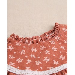 319 Vestido Teja Ribetes Blanco Dadati