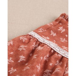 320 Vestido Teja Ribetes Blanco Dadati