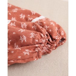 321 Vestido Teja Ribetes Blanco Dadati