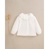 323 Blusa Bebe Muselina Volante Cuello Dadati