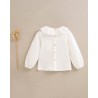 324 Blusa Bebe Muselina Volante Cuello Dadati
