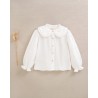 327 Blusa Niña Muselina Cuello Volante Dadati