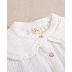 329 Blusa Niña Muselina Cuello Volante Dadati