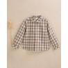 344 Camisa Niño Cuadros Marrón y Verde Dadati