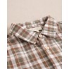 346 Camisa Niño Cuadros Marrón y Verde Dadati
