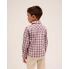 368 Camisa Niño Cuadros Morado Dadati
