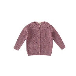 402 Chaqueta Niña Cuello Volante Malva Dadati