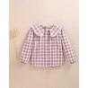405 Blusa Niña Cuadros Morado Dadati