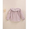 406 Blusa Niña Cuadros Morado Dadati