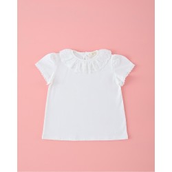 44 Camiseta Puntilla Niña Mi Canesú
