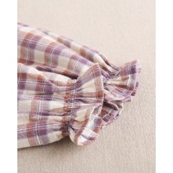 422 Vestido Cuadros Morado Dadati