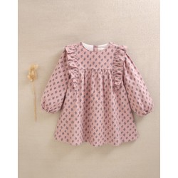 427 Vestido Estampado Hojas Dadati