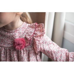 449 Conjunto Niña Flores Rosa Coco Acqua