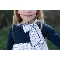 454 Conjunto Niña Jersey y Short Marino Coco Acqua