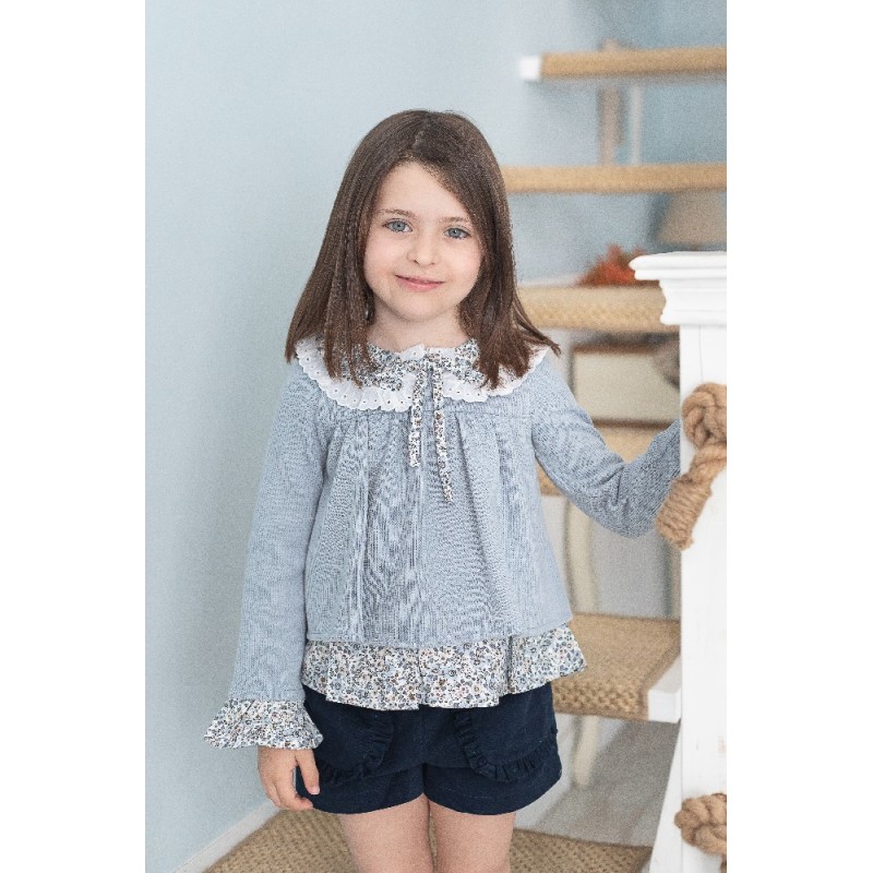 459 Conjunto Niña Short y Jersey Coco Acqua