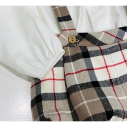 462 Conjunto Niño Cuadros Coco Acqua