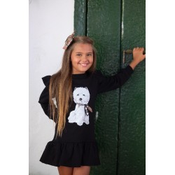 527 Vestido Felpa Perro Mon Petit Bonbon