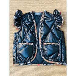 553 Chaleco Acolchado con Vivos Cuadros Burberry Mon Petit