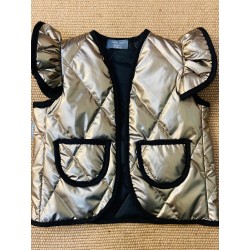 556 Chaleco Acolchado Dorado Mon Petit Bonbon