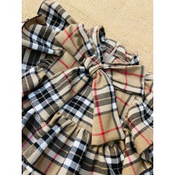 564 Camisa Niña Lazada Cuadros Burberry Mon Petit Bonbon