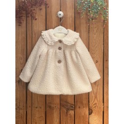 614 Abrigo Paño Rizado Nata Valentina