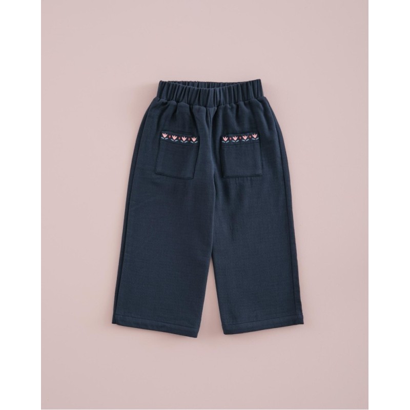 623 Pantalón Bordado Marino Mi Canesú