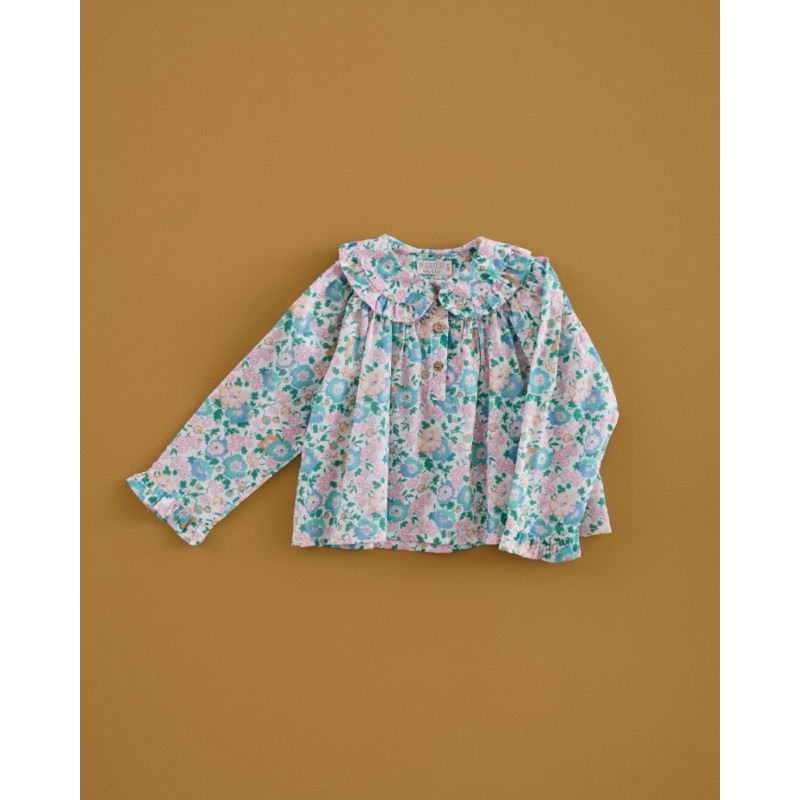 626 Camisa Niña Liberty Poppy Vintage Mi Canesú