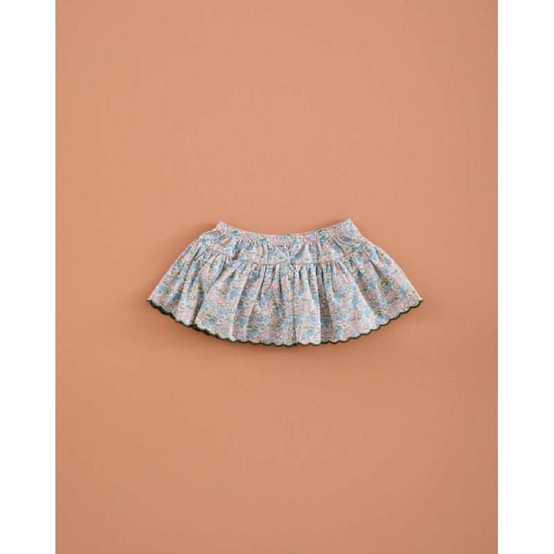 649 Minifalda Braga Ondas Liberty Flor Cheval Mi Canesú