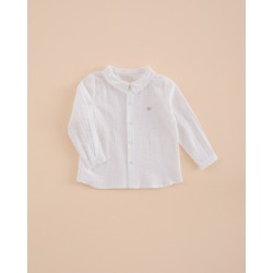 661 Camisa Niño Blanco Roto Mi Canesú