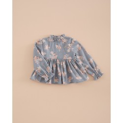 672 Blusa Peplum Micropana Bouquet Mi Canesú