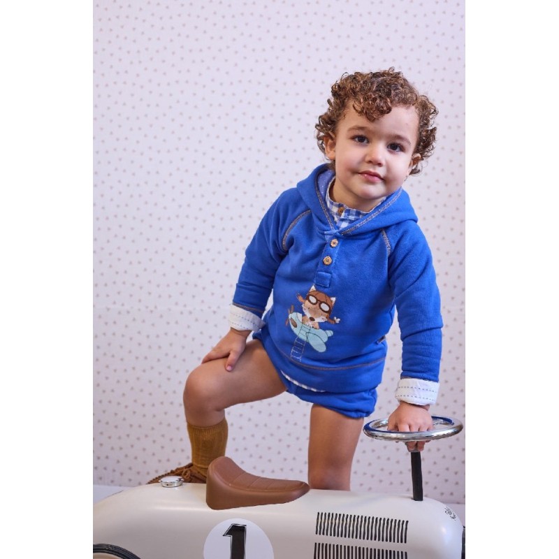 701 Conjunto Niño Felpa Children Chocolate La Martinica