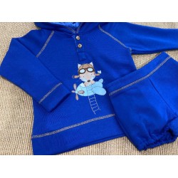 702 Conjunto Niño Felpa Children Chocolate La Martinica