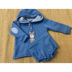 718 Conjunto Niño Felpa Terracota La Martinica