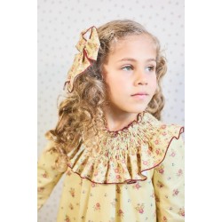 727 Vestido Real Cuello Bordado La Martinica