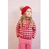 764 Jersey Niña Corazones Pink and Red La Martinica