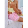 75 Short Miniondas Vichy Chicle Mi Canesú