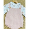 809 Rosa Conjunto Bebé 2p Muselina 1807