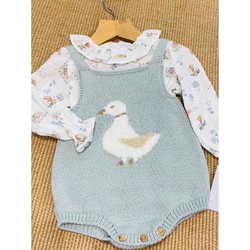 811 Verde Conjunto Bebé 2p Muselina 1807