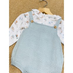 812 Verde Conjunto Bebé 2p Muselina 1807