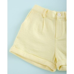 80 Bermuda Pinzas Yellow Tiwil Mi Canesú