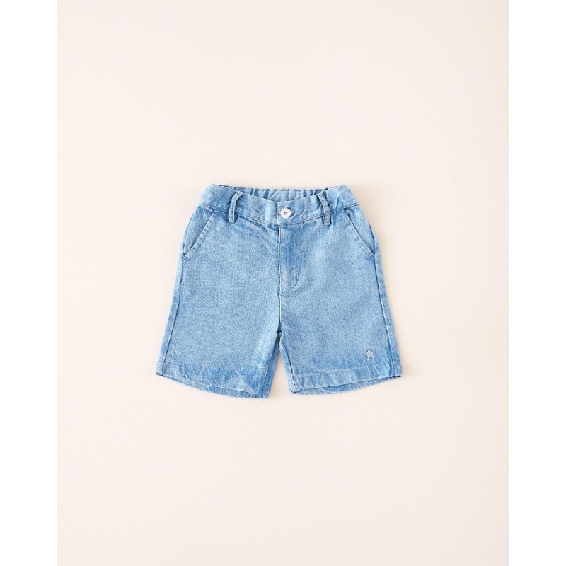 81 Bermuda Larga Lyocell Denim Mi Canesú