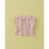 891 Blusa Volantitos Liberty Pink Coco Flúor