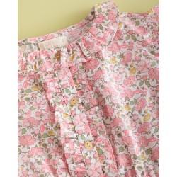 892 Blusa Volantitos Liberty Pink Coco Flúor