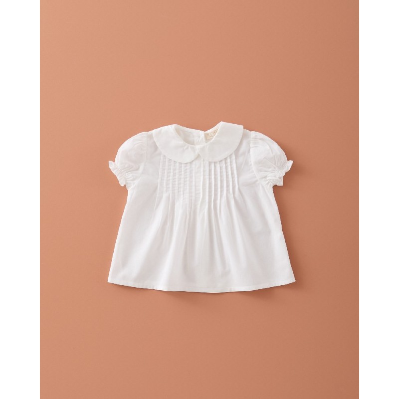 930 Camisa Jaretas Blanca Cuello Bobo