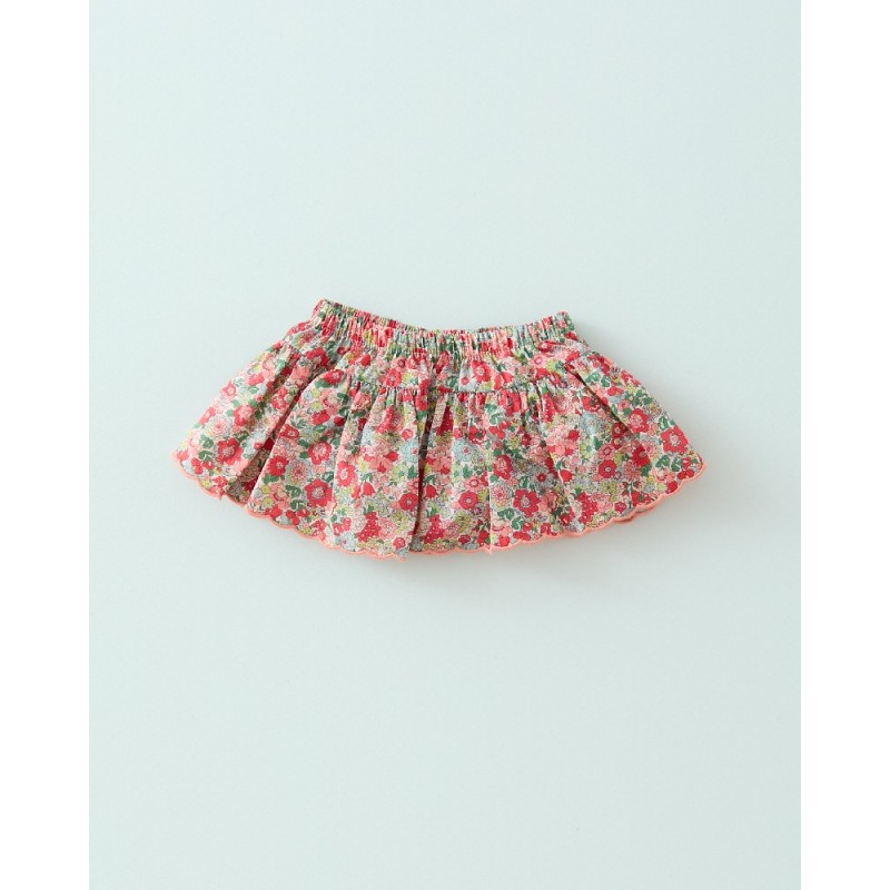935 Minifalda Braguita Ondas Liberty Rosso