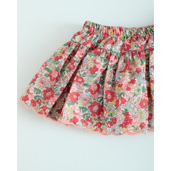 936 Minifalda Braguita Ondas Liberty Rosso