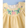 948 Vestido Bordado Rayitas Sand