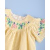 949 Vestido Bordado Rayitas Sand