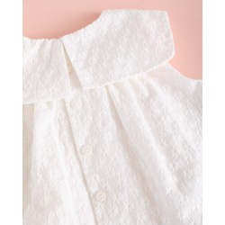 963 Vestido Florecitas Bordadas